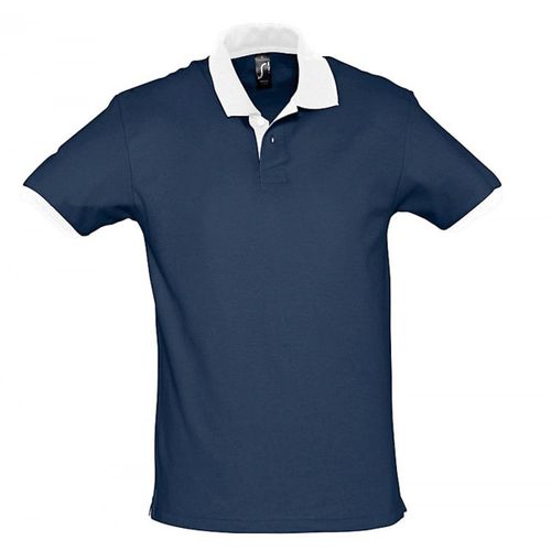 Polo Homme Bicolore - 11369 - Bleu Marine