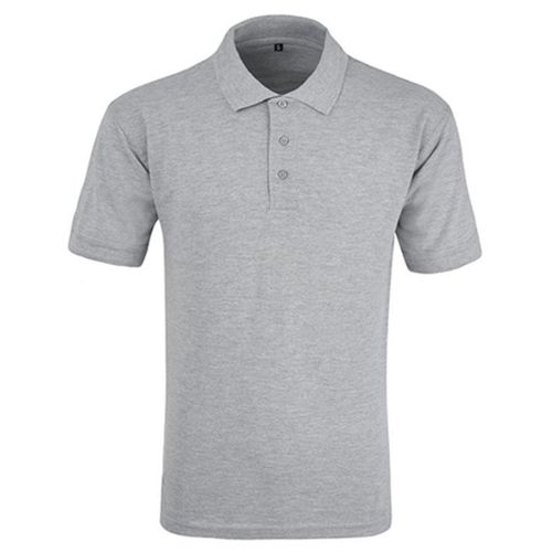 Polo Manches Courtes Bio Et Recyclé - Unisexe - Cybpolou1 - Gris Clair Chiné