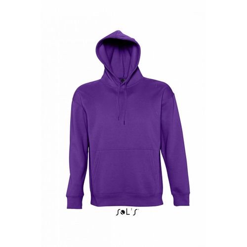 Sweat Shirt Capuche Poche Kangourou Unisexe - 13251 - Violet Foncé