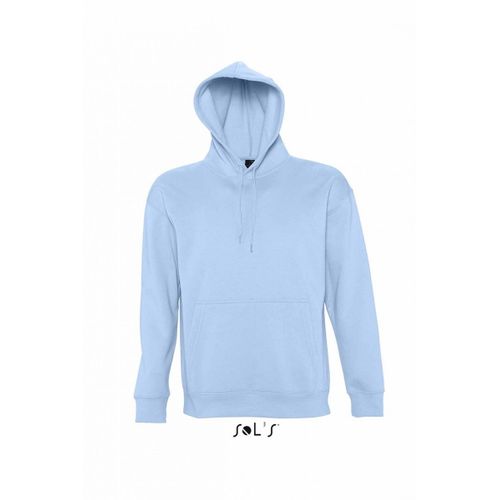 Sweat Shirt Capuche Poche Kangourou Unisexe - 13251 - Bleu Ciel