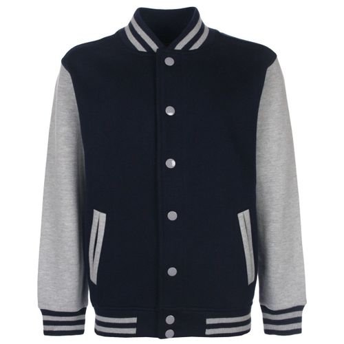 Sweat Veste Baseball Enfant Bleu - Fv002 - Navy-Grey