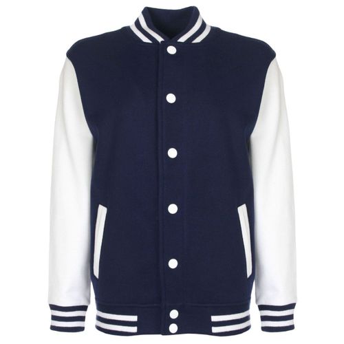 Sweat Veste Baseball Enfant Bleu - Fv002 - Navy-White