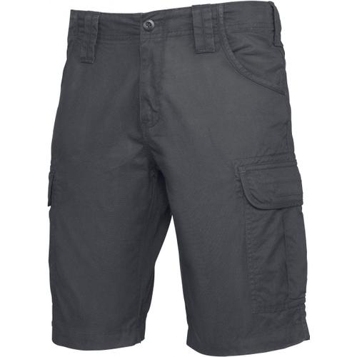 Bermuda Homme Multipoches K766 - Gris Foncé