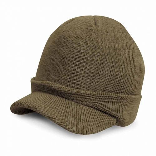 Bonnet Casquette Laine Enfant - Rc060y - Vert Olive - Esco Army Hat