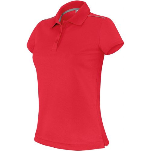 Polo Femme Sport - Pa481 - Rouge - Manches Courtes