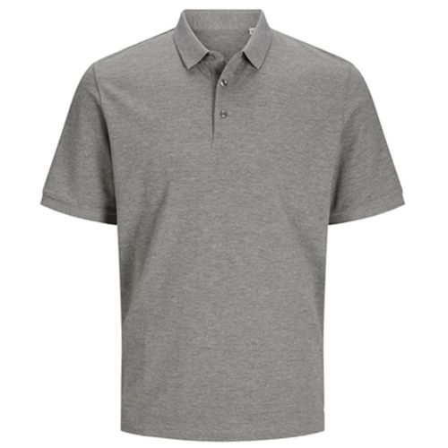 Polo Manches Courtes - Jack&jones - Unisexe - Jj7556 - Gris Clair Mélange