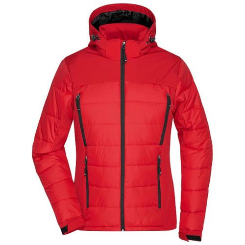 Veste Matelassée Femme - Anorak Ski Neige - Jn1049 - Rouge