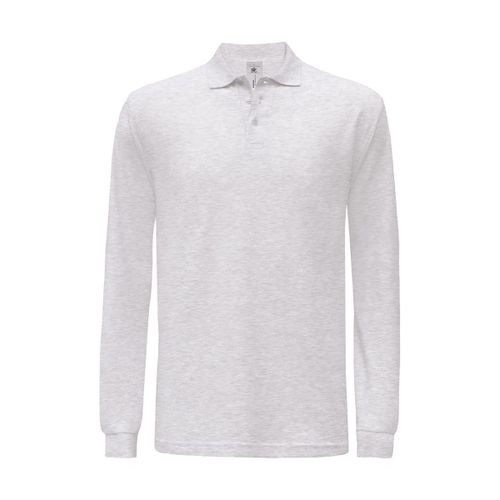 Polo Homme Manches Longues - Pu414 - Gris Ash