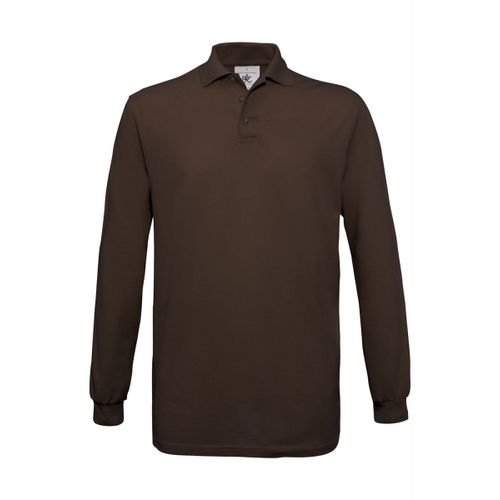 Polo Homme Manches Longues - Pu414 - Marron