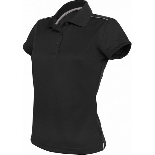Polo Femme Sport - Pa481 - Noir - Manches Courtes