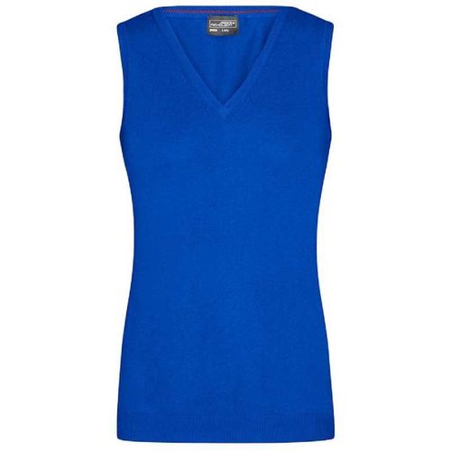 Débardeur Pull Sans Manche Col V - Femme - Jn656 - Bleu Roi