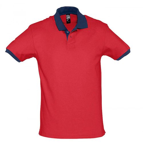 Polo Homme Bicolore - 11369 - Rouge