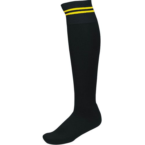 Chaussettes Sport - Pa015 - Noir Rayure Jaune