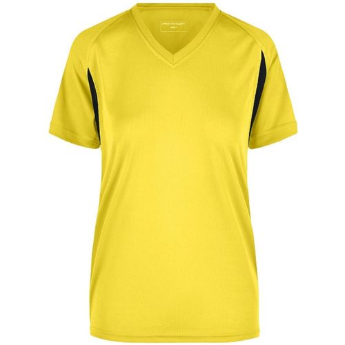 T-Shirt Running Respirant Jn316 - Jaune - Femme