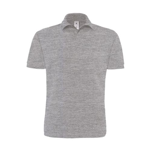 Polo Lourd Manches Courtes - Homme - Pu422 - Gris Heather