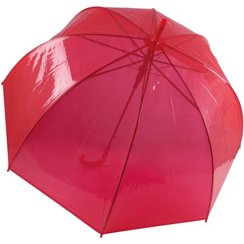 Parapluie Canne Transparent - Ki2024 - Rouge