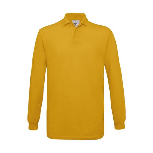 Polo Homme Manches Longues - Pu414 - Jaune Gold
