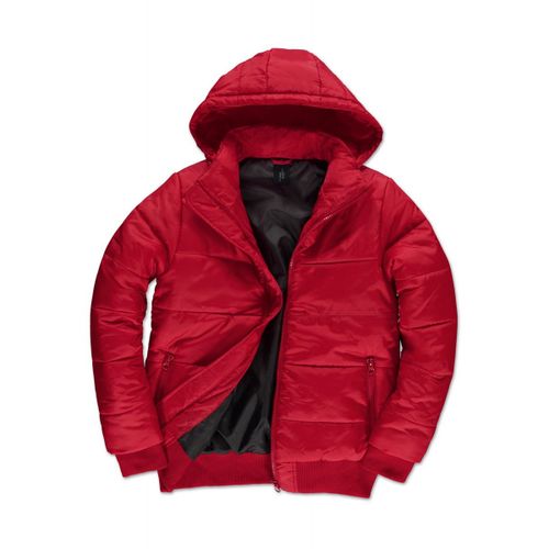 Doudoune À Capuche Amovible Pour Homme - Jm940 - Rouge
