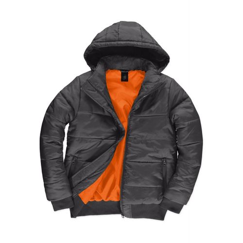 Doudoune À Capuche Amovible Pour Homme - Jm940 - Gris Foncé