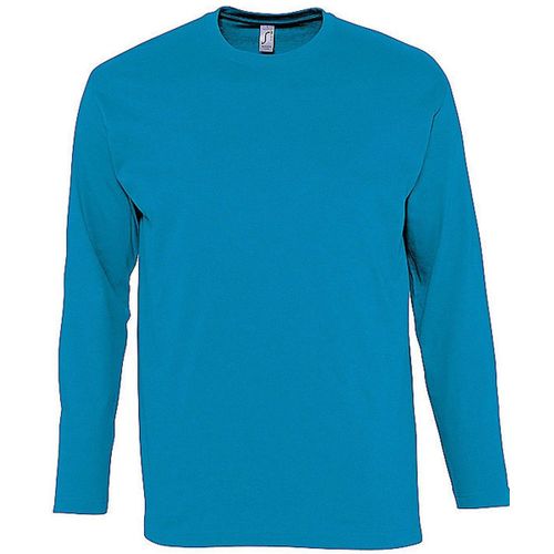 T-Shirt Manches Longues Homme - 11420 - Bleu Aqua