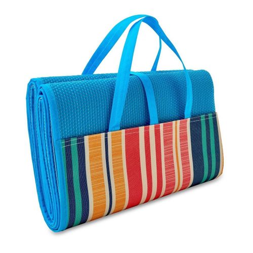 Couverture De Pique-Nique - Plage - Hl221 - Bleu Multicolore