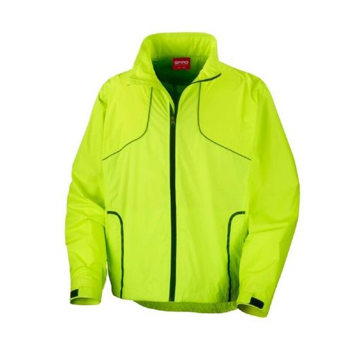 Veste Coupe-Vent Imperméable Cycliste Running S185x - Jaune Citron