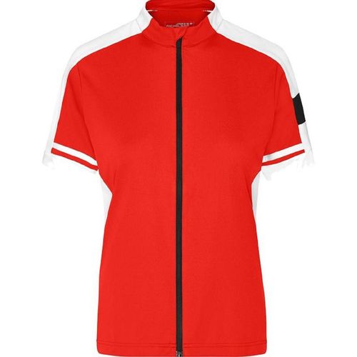 Maillot Cycliste Zippé Femme Jn453 - Rouge
