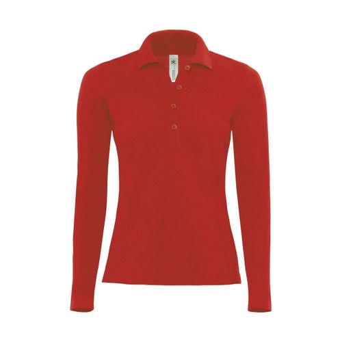 Polo Femme Manches Longues - Pw456 - Rouge