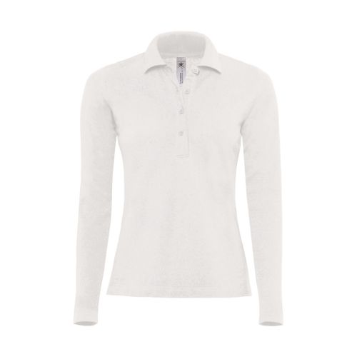 Polo Femme Manches Longues - Pw456 - Blanc