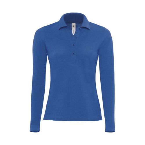 Polo Femme Manches Longues - Pw456 - Bleu Roi