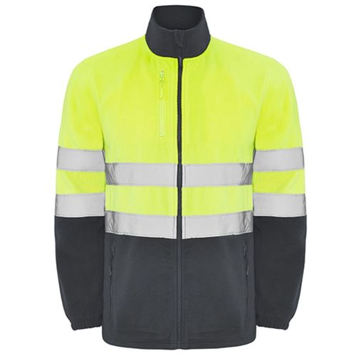 Veste Polaire Haute Visibilité - Hv9305 - Homme - Gris Et Jaune Fluo