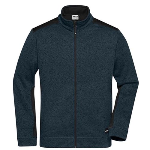 Veste Polaire Tricot De Travail - Homme - Jn862 - Bleu Marine Mélange Marine