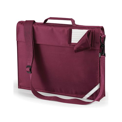 Petite sacoche bandoulière cartable porte document - QD457 - Rouge bordeau