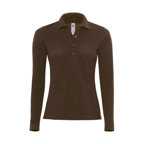 Polo Femme Manches Longues - Pw456 - Marron