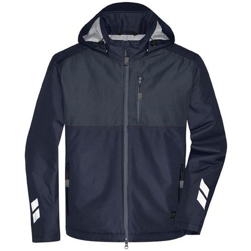 Veste De Travail Matelassée - Unisexe - Jn1815 - Bleu Marine Et Carbone