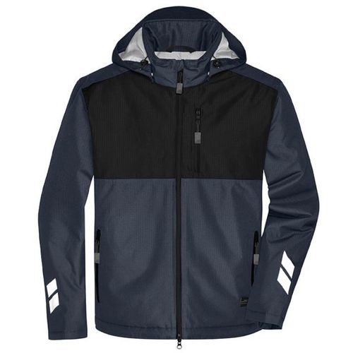 Veste De Travail Matelassée - Unisexe - Jn1815 - Gris Carbone Et Noir