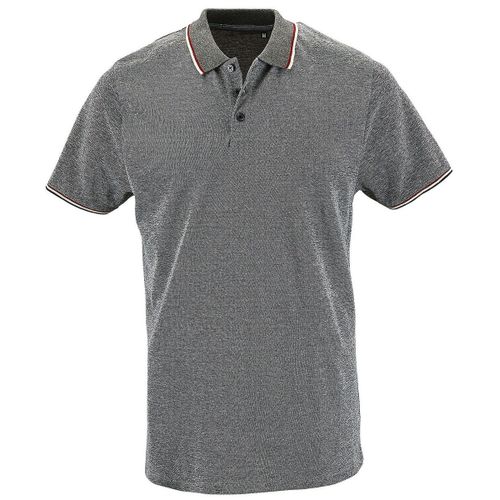 Polo Chiné - Homme - 02081 - Noir Chiné