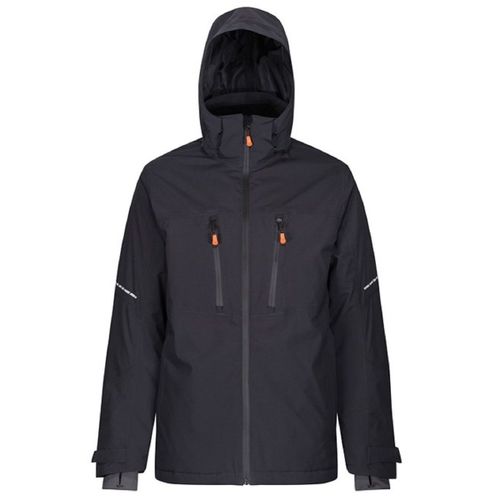 Veste D'hiver Imperméable - Homme - Tra208 - Gris Foncé Et Noir