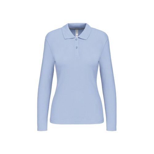 Polo Manches Longues - Femme - K244 - Bleu Ciel