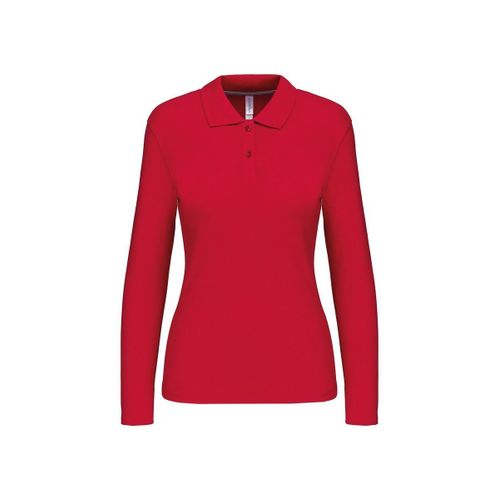 Polo Manches Longues - Femme - K244 - Rouge