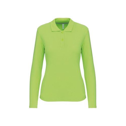 Polo Manches Longues - Femme - K244 - Vert Lime