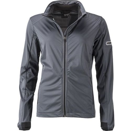 Veste Softshell Sport - Femme - Jn1125 - Gris Titane Et Noir