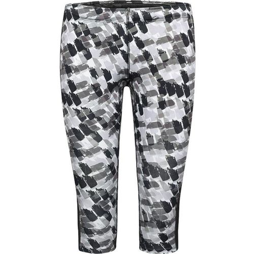 Corsaire - Legging De Sport - Running - Femme - Jn529 - Blanc, Gris Et Noir