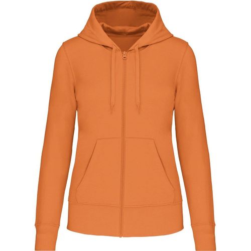 Sweat À Capuche Zippé Écoresponsable - Femme - K4031 - Orange
