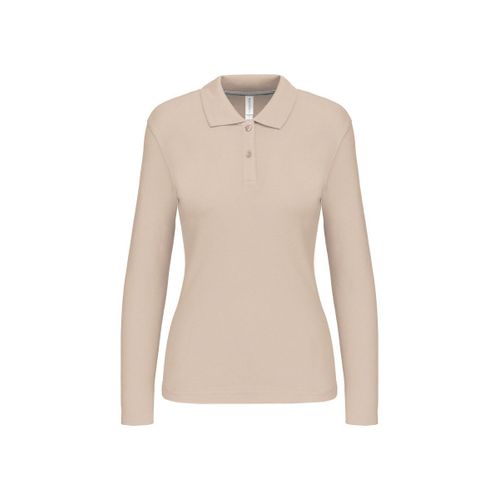 Polo Manches Longues - Femme - K244 - Beige