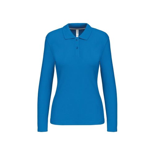 Polo Manches Longues - Femme - K244 - Bleu Tropical