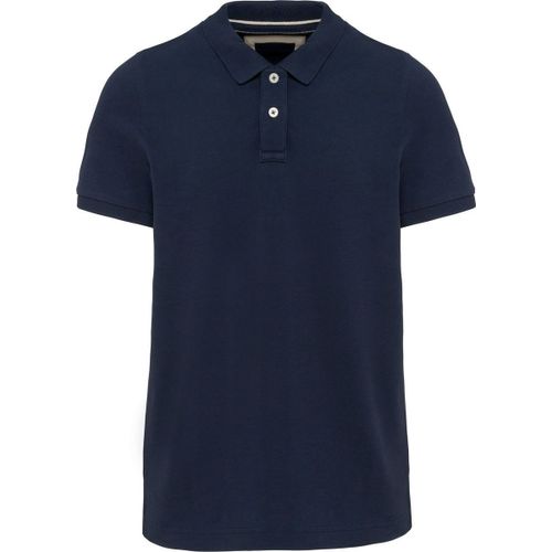 Polo Vintage Manches Courtes - Homme - Kv2206 - Bleu Marine
