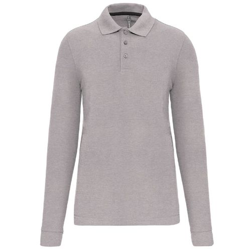 Polo Manches Longues - Homme - Wk276 - Gris Oxford