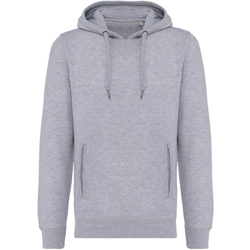 Sweat Shirt À Capuche Coton Bio - Mixte - K4009 - Gris Oxford