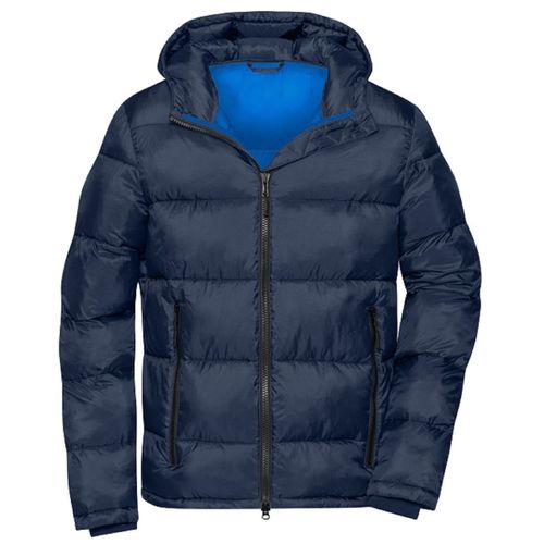 Doudoune Matelassée - Homme - Jn1168 - Bleu Marine Et Électrique